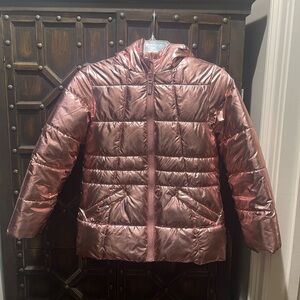 Girls Metallic Pink Jacket (size 7/8)